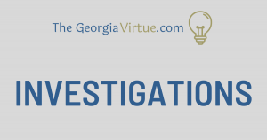 This is a cover photo for Investigations by The Georgia Virtue