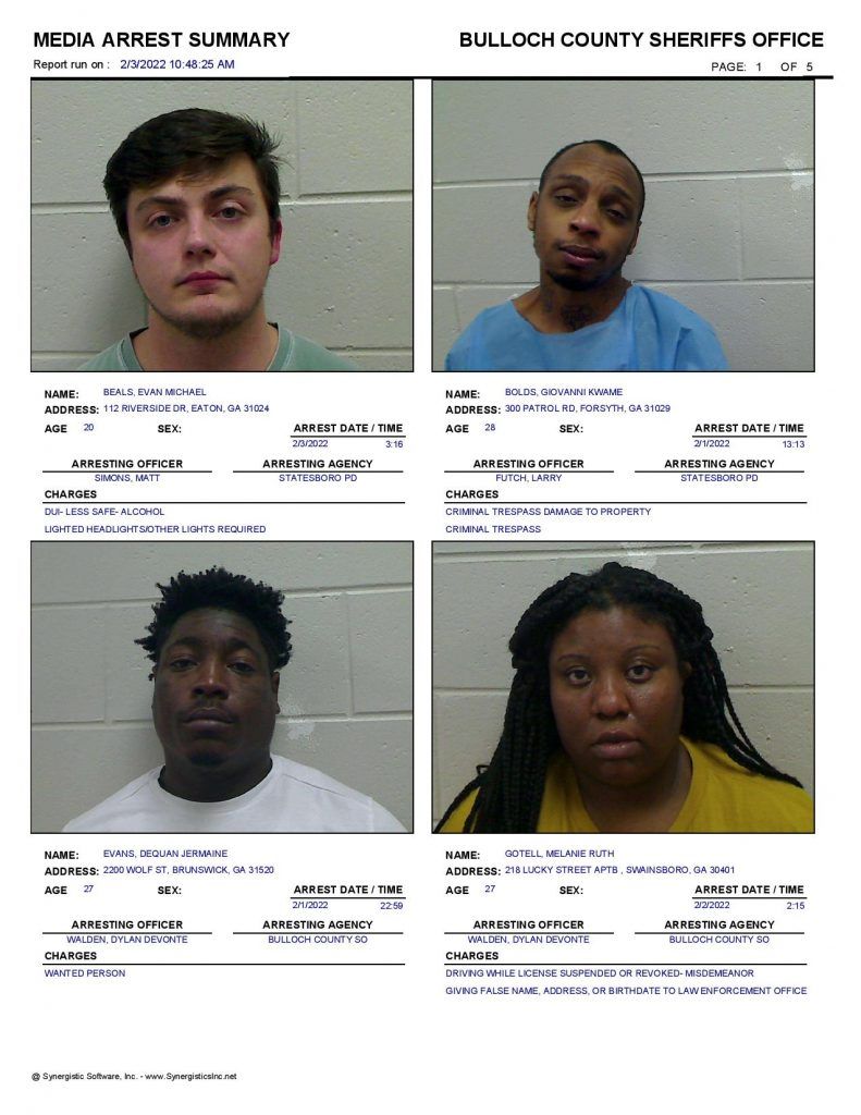 Bulloch Jail 2.3.22 2