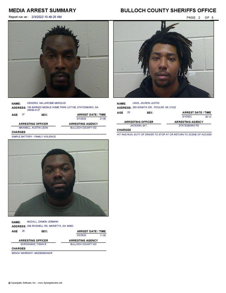 Bulloch Jail 2.3.22 1