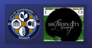 City of Statesboro Logo with Southern City Lounge Logo