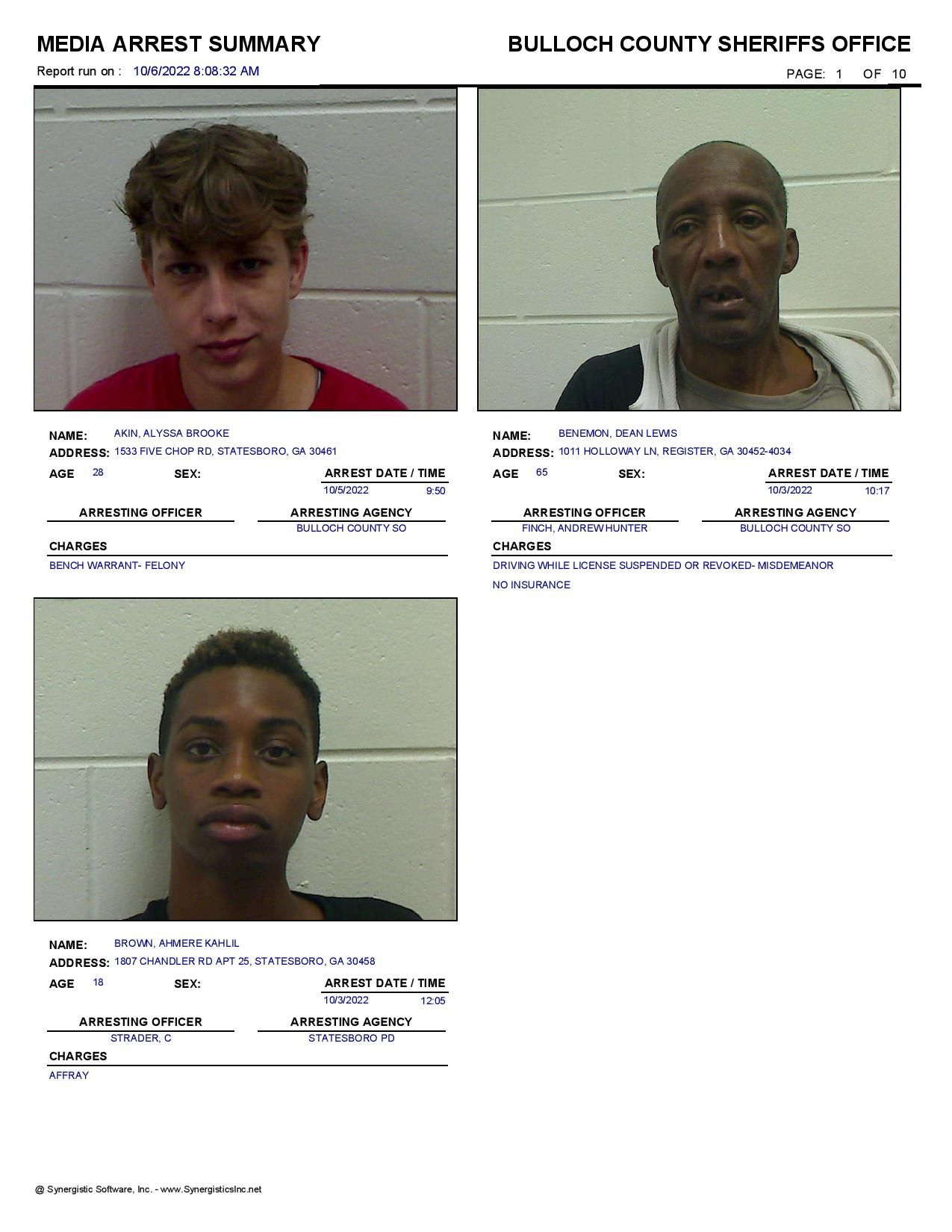 Bulloch County Ga Arrests - f7vcb2g