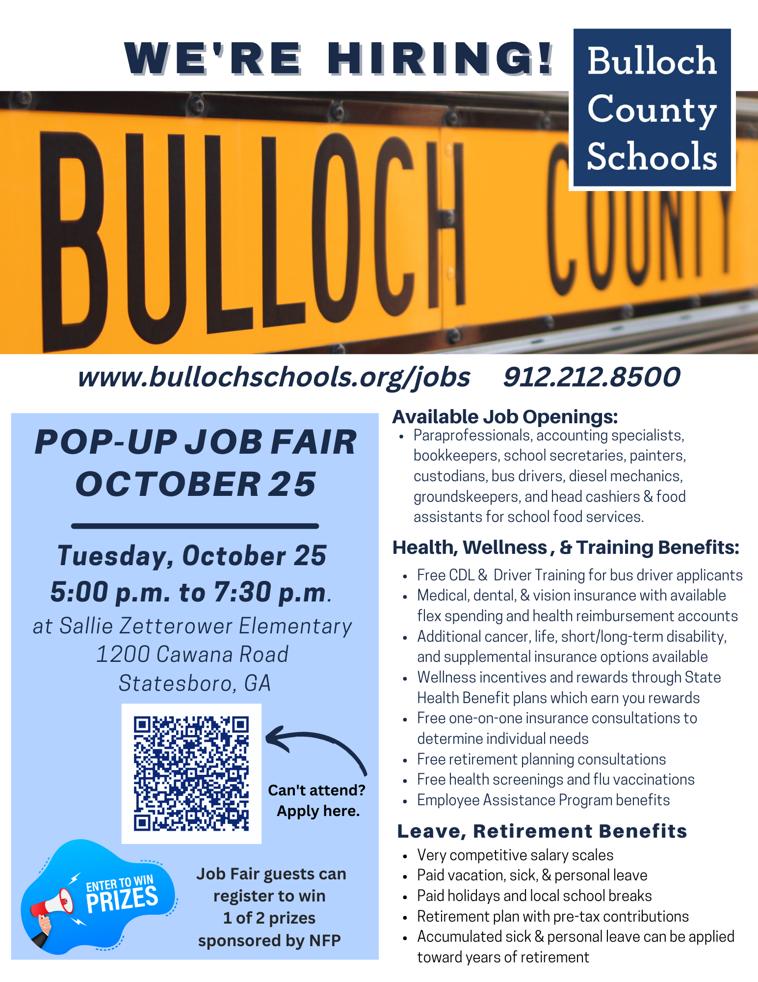 Popup Job Fair Scheduled for October 25 at Sallie Zetterower