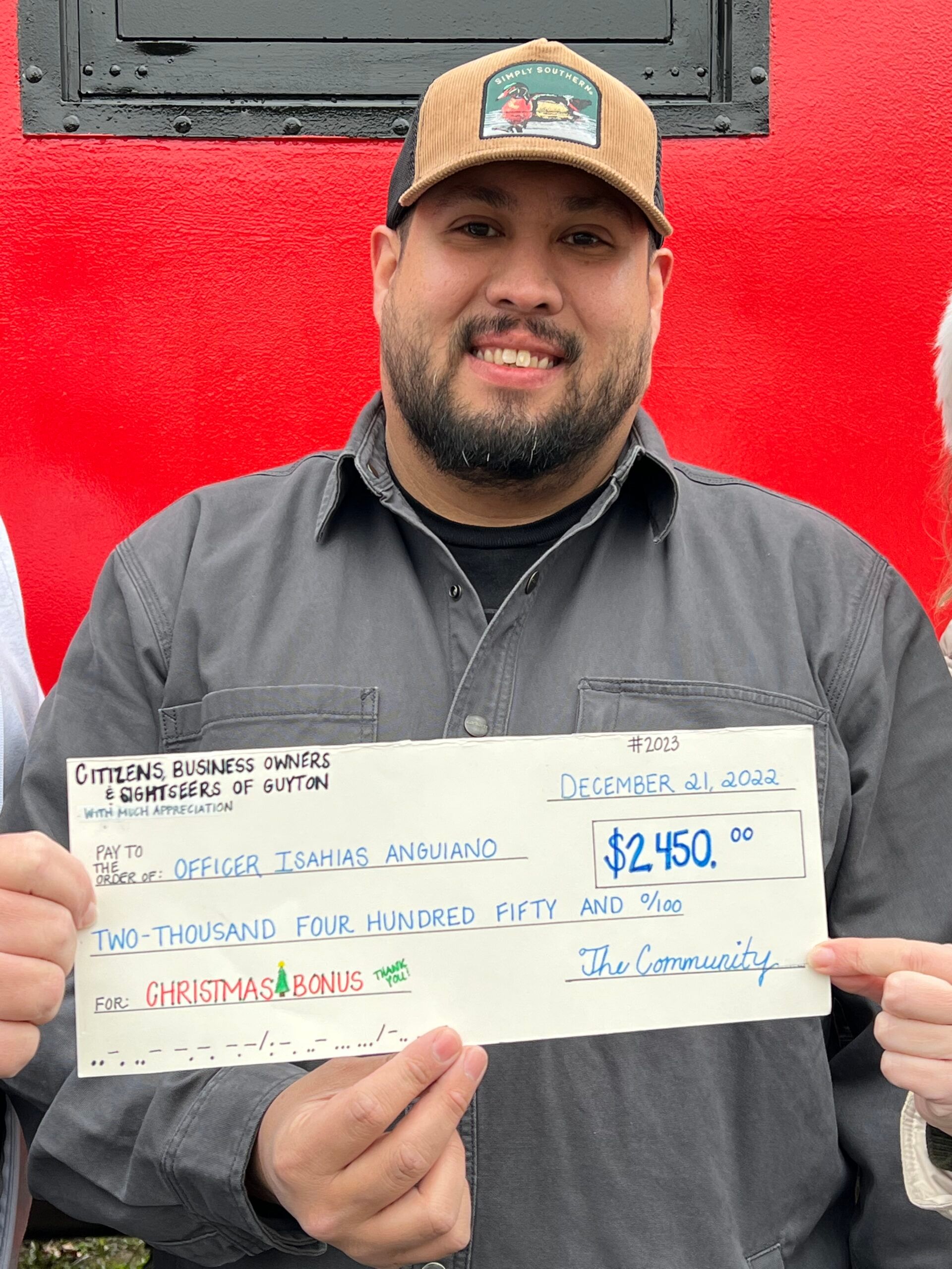 Community Steps Up for Officer After City of Guyton Grinches His Christmas Bonus • The