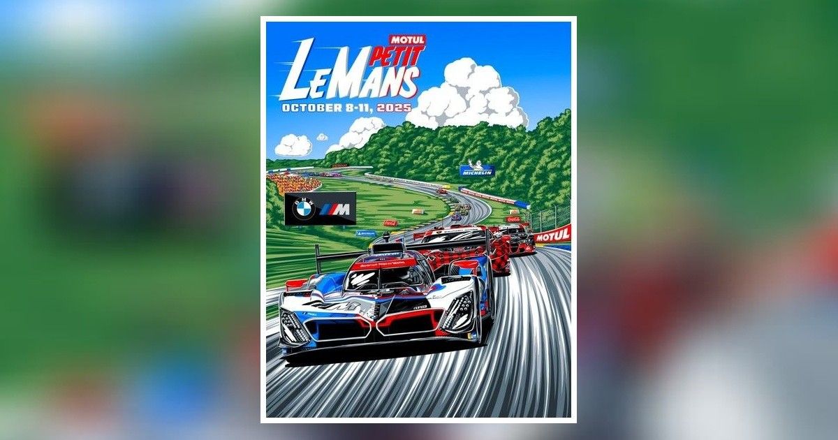2025 Petit Le Mans Race Poster by Samantha Zimmerman